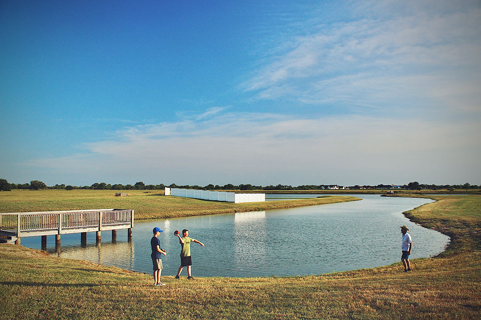 Football by the Lake